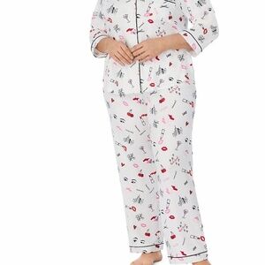 🔥NWT Plus 2X Kate Spade Super Cute Printed Pajama Set
